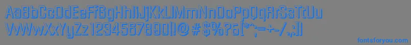 DiamanteshadowRegular Font – Blue Fonts on Gray Background