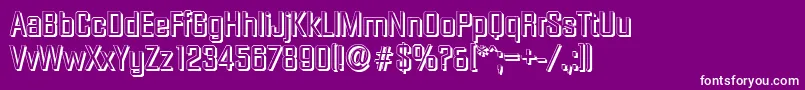 DiamanteshadowRegular Font – White Fonts on Purple Background