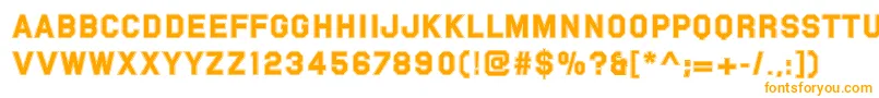 Pfvarsitysans-fontti – oranssit fontit