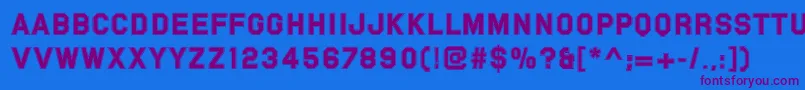 Подробнее о шрифте Pfvarsitysans Шрифт Pfvarsitysans – фиолетовые шрифты на синем фоне