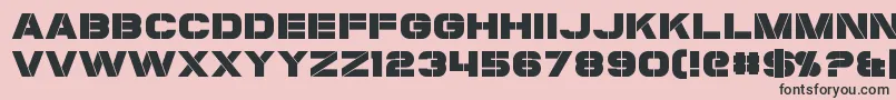 Coulson Font – Black Fonts on Pink Background