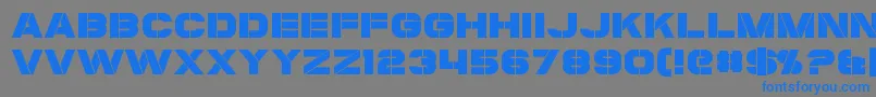 Coulson Font – Blue Fonts on Gray Background