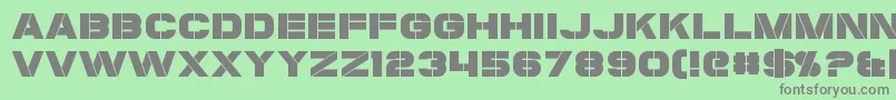 Coulson Font – Gray Fonts on Green Background