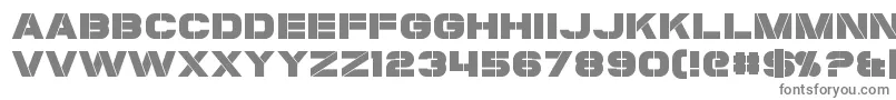 Coulson-fontti – harmaat kirjasimet valkoisella taustalla