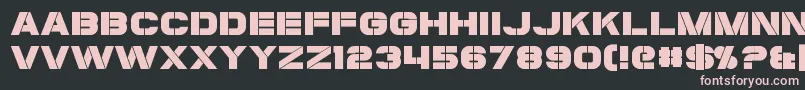 Coulson Font – Pink Fonts on Black Background