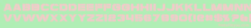 Coulson-fontti – vaaleanpunaiset fontit vihreällä taustalla