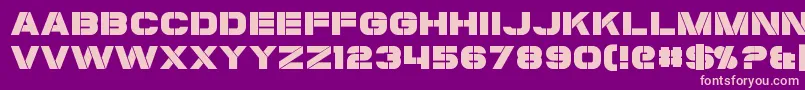 Coulson Font – Pink Fonts on Purple Background