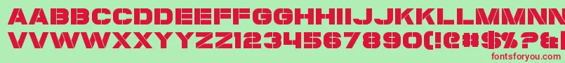 Шрифт Coulson – красные шрифты на зелёном фоне