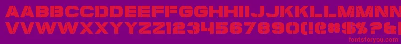 Coulson Font – Red Fonts on Purple Background