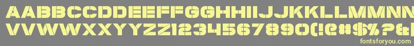 Coulson Font – Yellow Fonts on Gray Background