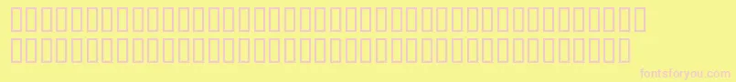 フォントBd – ピンクのフォント、黄色の背景