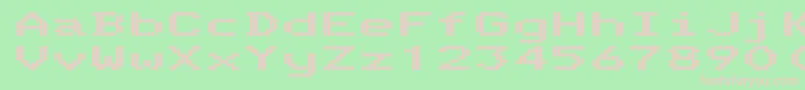 TelidonExhv Font – Pink Fonts on Green Background