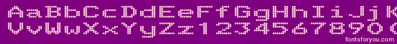 TelidonExhv Font – Pink Fonts on Purple Background