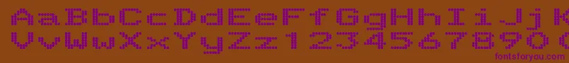 TelidonExhv Font – Purple Fonts on Brown Background