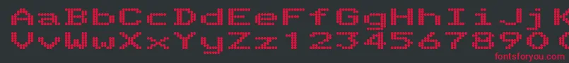 TelidonExhv Font – Red Fonts on Black Background