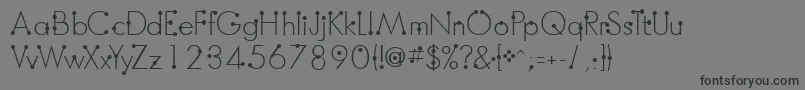 Шрифт BoumboumFreeVersion – чёрные шрифты на сером фоне