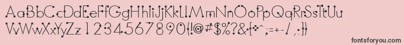 Шрифт BoumboumFreeVersion – чёрные шрифты на розовом фоне