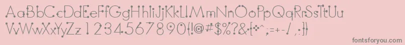 フォントBoumboumFreeVersion – ピンクの背景に灰色の文字