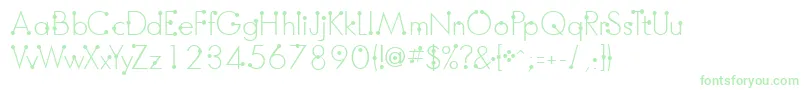 Шрифт BoumboumFreeVersion – зелёные шрифты
