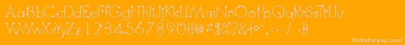 BoumboumFreeVersion Font – Pink Fonts on Orange Background