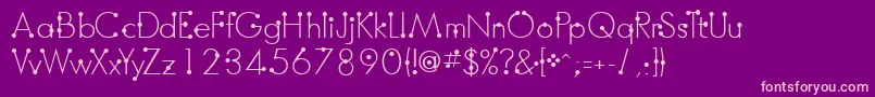 Шрифт BoumboumFreeVersion – розовые шрифты на фиолетовом фоне