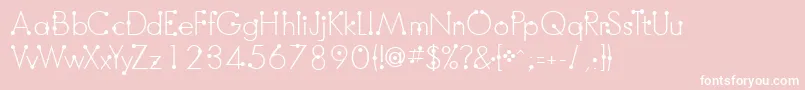 フォントBoumboumFreeVersion – ピンクの背景に白い文字