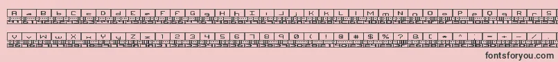 Binaryx Font – Black Fonts on Pink Background