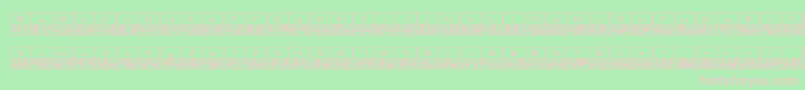 Binaryx Font – Pink Fonts on Green Background