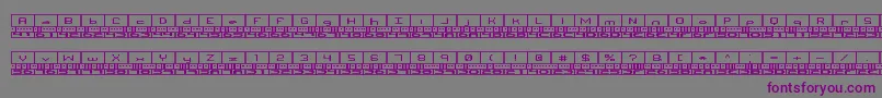 Шрифт Binaryx – фиолетовые шрифты на сером фоне
