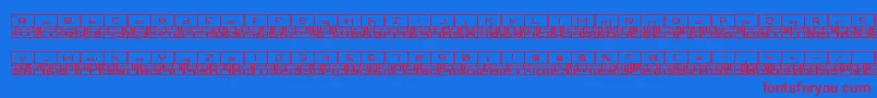 Binaryx Font – Red Fonts on Blue Background