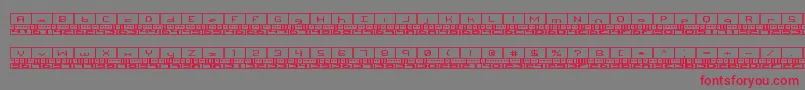 Шрифт Binaryx – красные шрифты на сером фоне