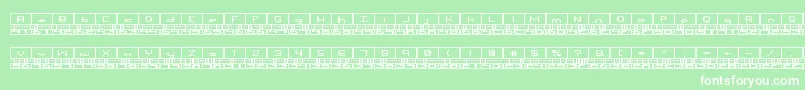 Binaryx Font – White Fonts on Green Background