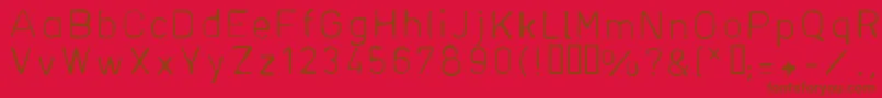 Plantiya2 Font – Brown Fonts on Red Background