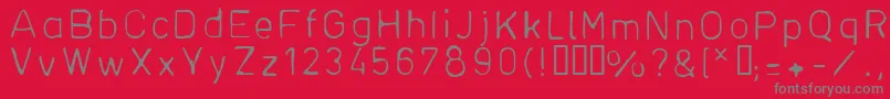 Plantiya2 Font – Gray Fonts on Red Background