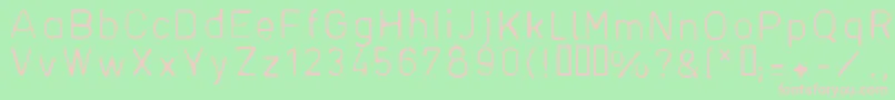 Plantiya2 Font – Pink Fonts on Green Background