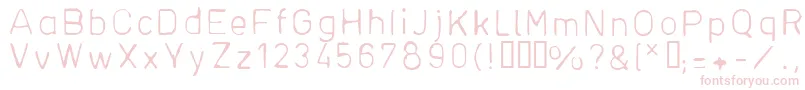 Plantiya2 Font – Pink Fonts on White Background