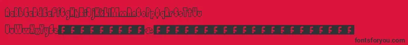 Flappybirdy Font – Black Fonts on Red Background