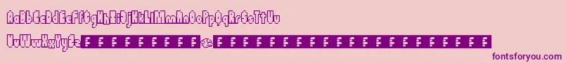 Flappybirdy Font – Purple Fonts on Pink Background