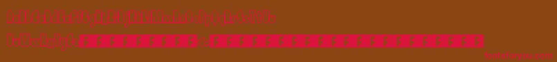 Flappybirdy Font – Red Fonts on Brown Background