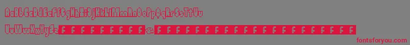 Flappybirdy Font – Red Fonts on Gray Background