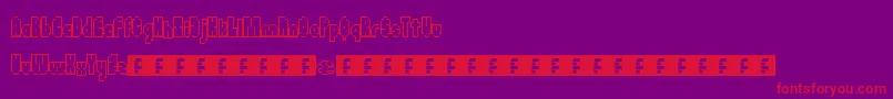 Flappybirdy Font – Red Fonts on Purple Background