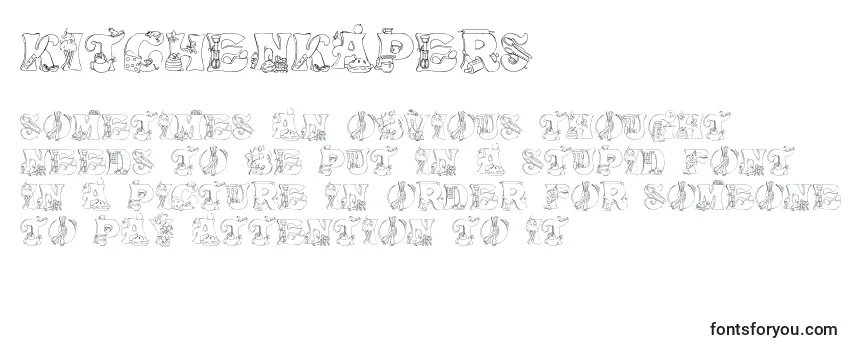 Review of the KitchenKapers1 Font