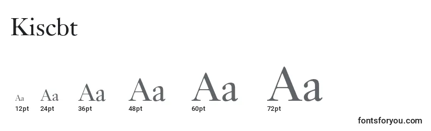 Kiscbt Font Sizes