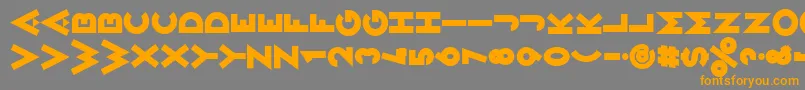 VarietРІIkarier Font – Orange Fonts on Gray Background