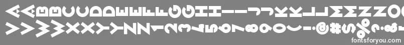 フォントVarietРІIkarier – 灰色の背景に白い文字