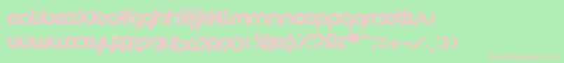 Eyelevation6 Font – Pink Fonts on Green Background