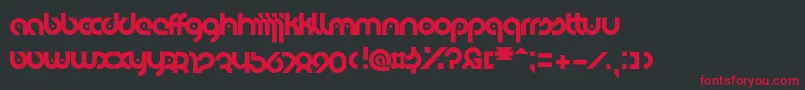 Eyelevation6 Font – Red Fonts on Black Background