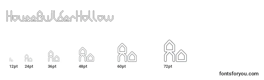HouseBuilderHollow Font Sizes