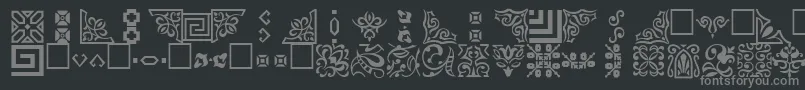 More about Ornamenttt Font Ornamenttt Font – Gray Fonts on Black Background