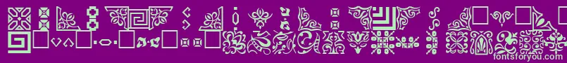 Lisätietoja Ornamenttt-fontista Ornamenttt-fontti – vihreät fontit violetilla taustalla
